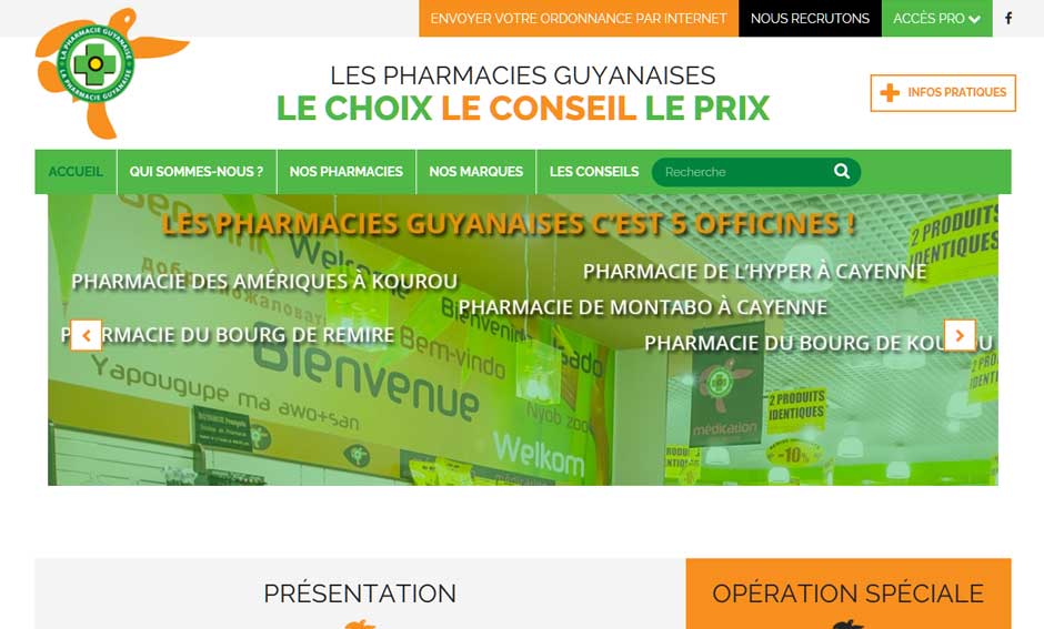 Les pharmacies guyanaises